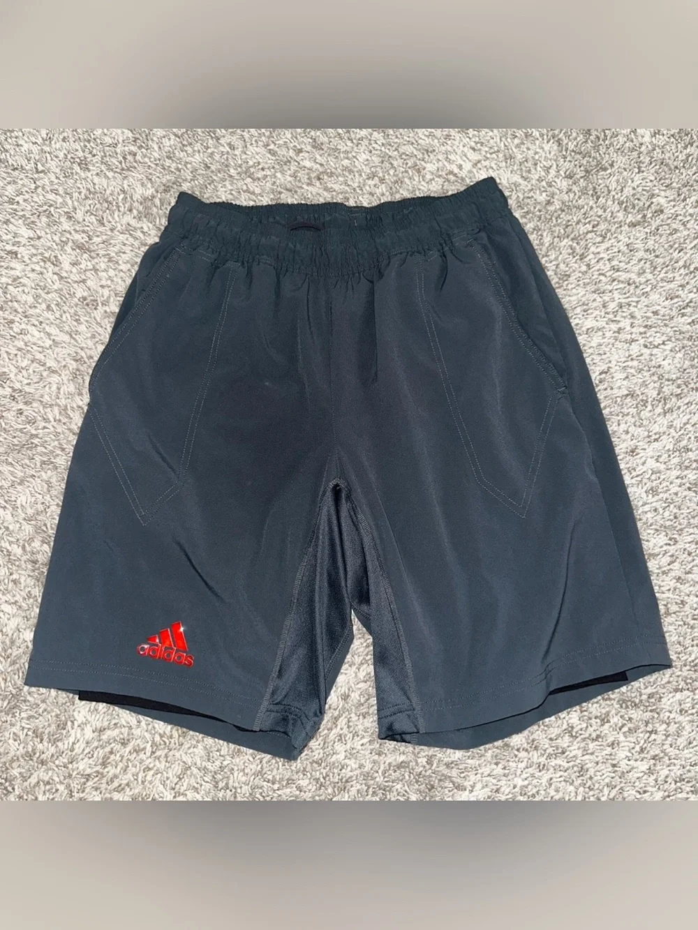 Adidas Men's Gray Athletic Shorts
